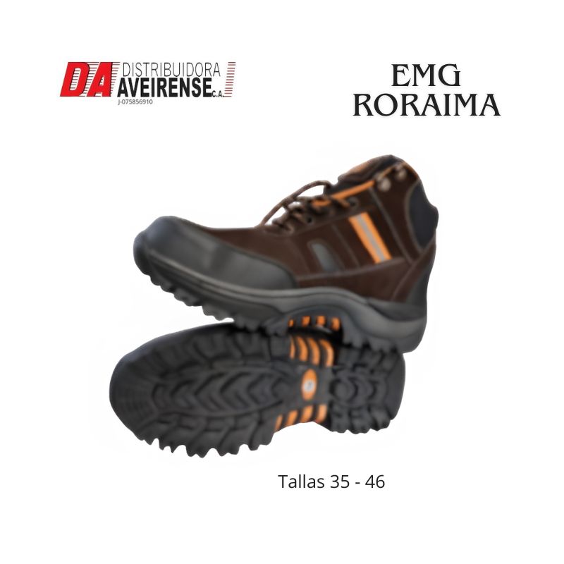 Botas de Seguridad EMG RORAIMA, Cuero Nobuck 20.0mm  Talla 39.