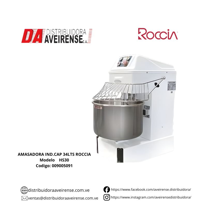 AMASADORA IND.CAP 34LTS  ROCCIA