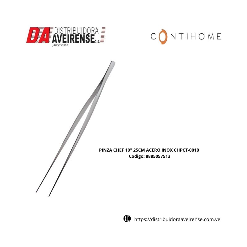 PINZA CHEF 10 pulgadas  25 cm , acero inoxidable . chpct-0010