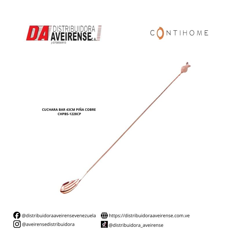 CUCHARA BAR 43CM PIÑA COBRE CHPBS-1228CP.