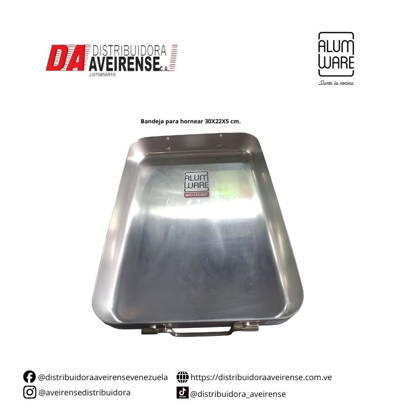 Bandeja para hornear 30X22X5 cm.