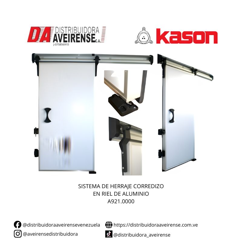 SISTEMA DE HERRAJE CORREDIZO EN RIEL DE ALUMINIO A921.0000.