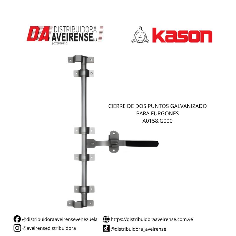 CIERRE DE DOS PUNTOS GALVANIZADO PARA FURGONES A0158.G000