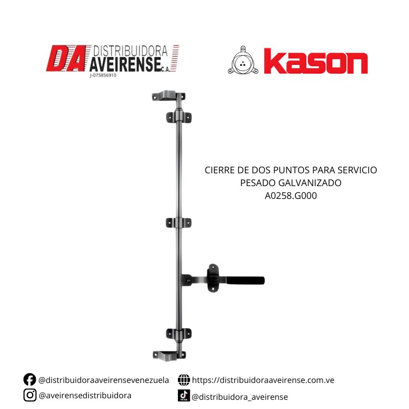 CIERRE DE DOS PUNTOS PARA SERVICIO PESADO GALVANIZADO A0258.G000.
