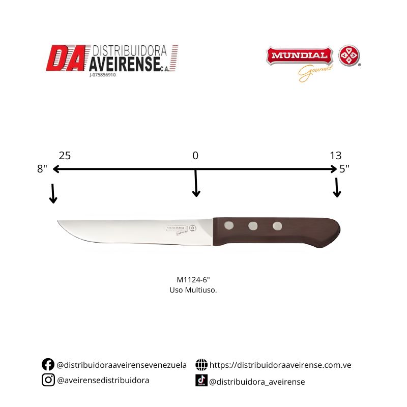 Cuchillo Multiuso Modelo M1124-6