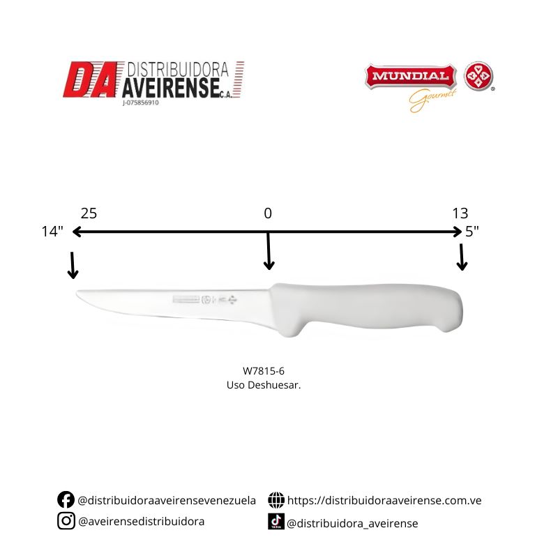 Cuchillo de uso para Deshuesar modelo W7815-6.