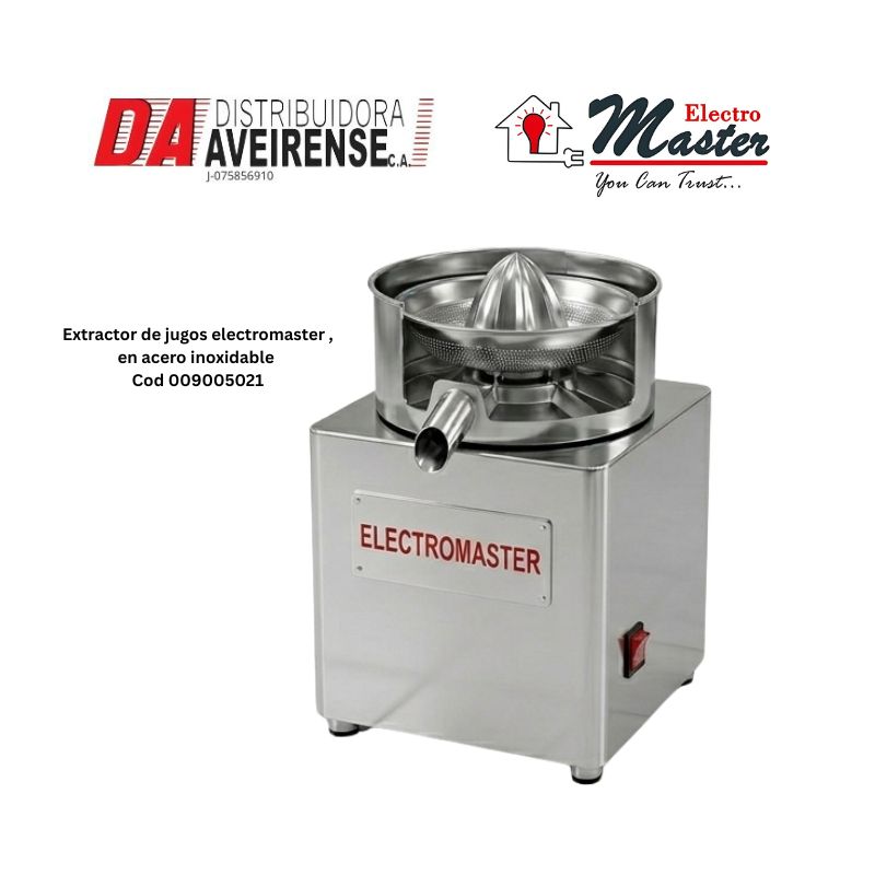 Extractor de jugos electromaster , en acero inoxidable 