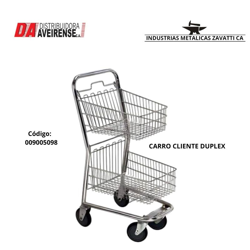 CARRO DUPLEX  CROMADO