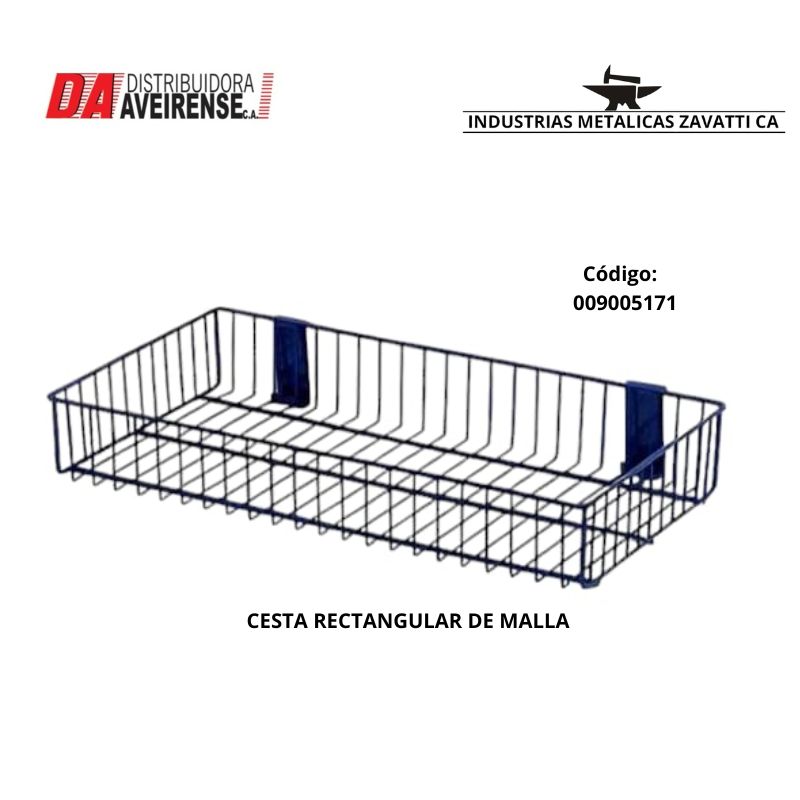  CESTA  RECTANGULAR  DE MALLA