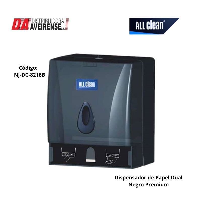 Dispensador de Papel Dual Premium (Negro)