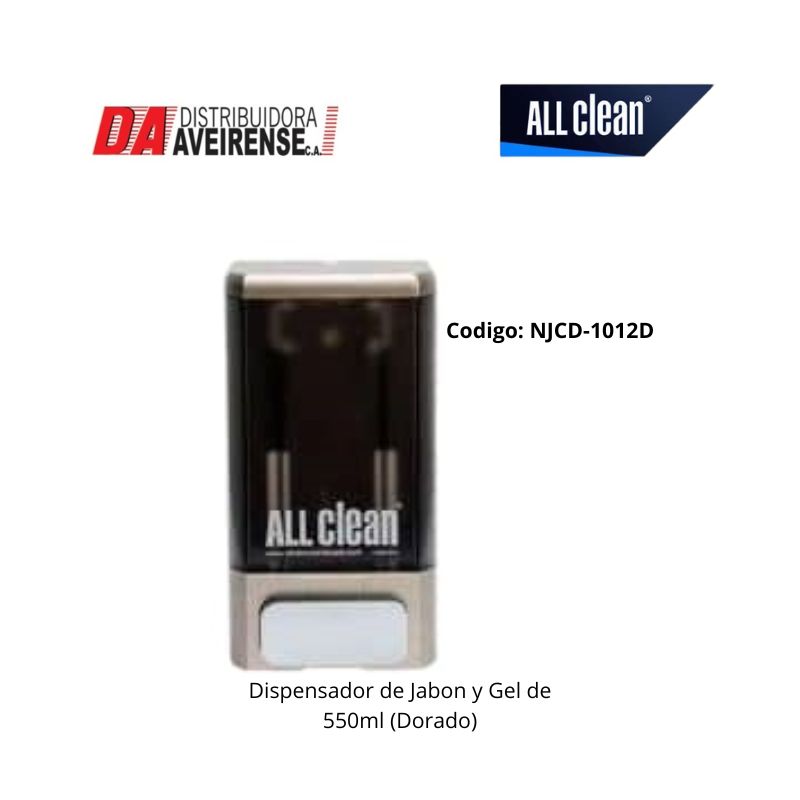 Dispensador de Jabon y Gel de 550ml (Dorado).