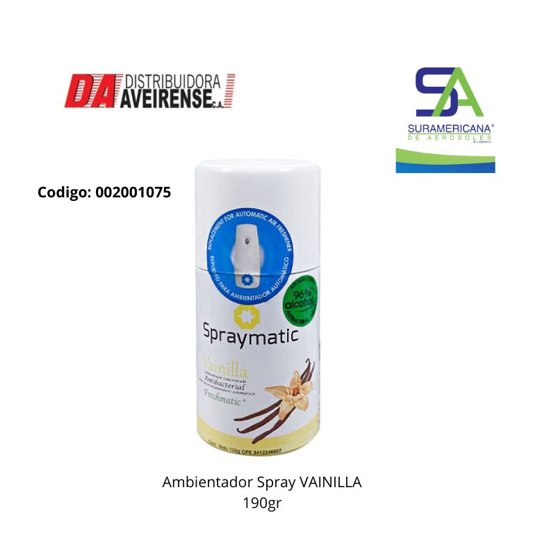 Ambientador Spray  Vainilla 190gr