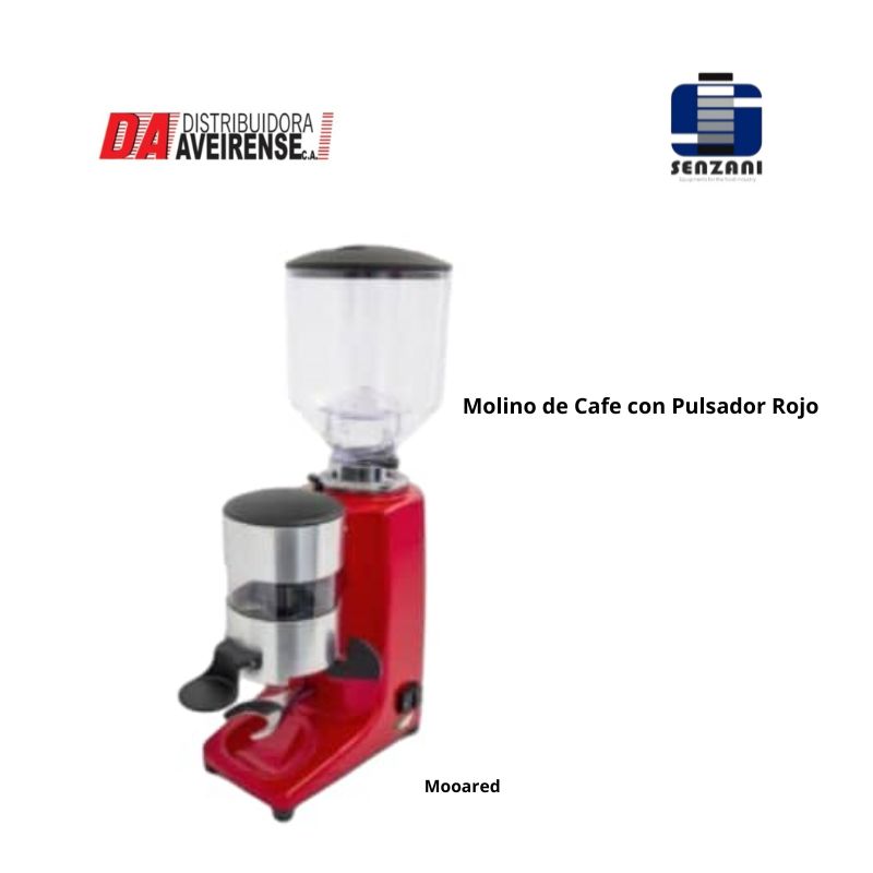 Molino de Cafe con Pulsador Rojo.