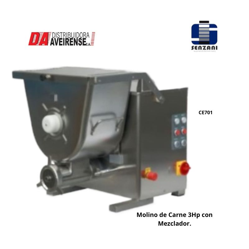 Molino de carne 3Hp con Mezclador.