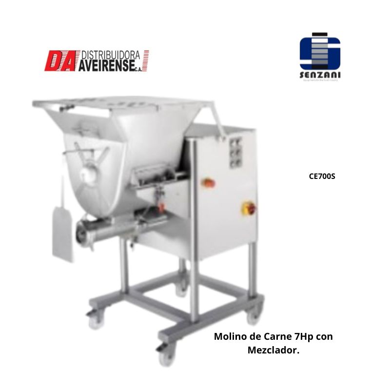 Molino de carne 7Hp con Mezclador.