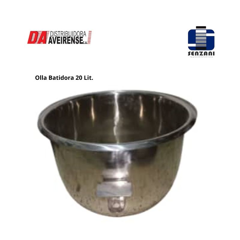 Olla para Batidora de 20 Lit. senzani