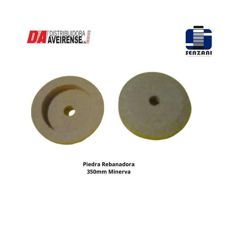 Piedra Rebanadora 350mm Minerva. precio por unidad, grano fino