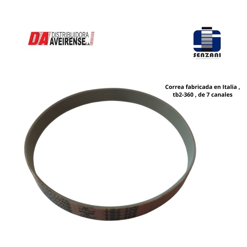 Correa tb2-360 , de 7 canales.