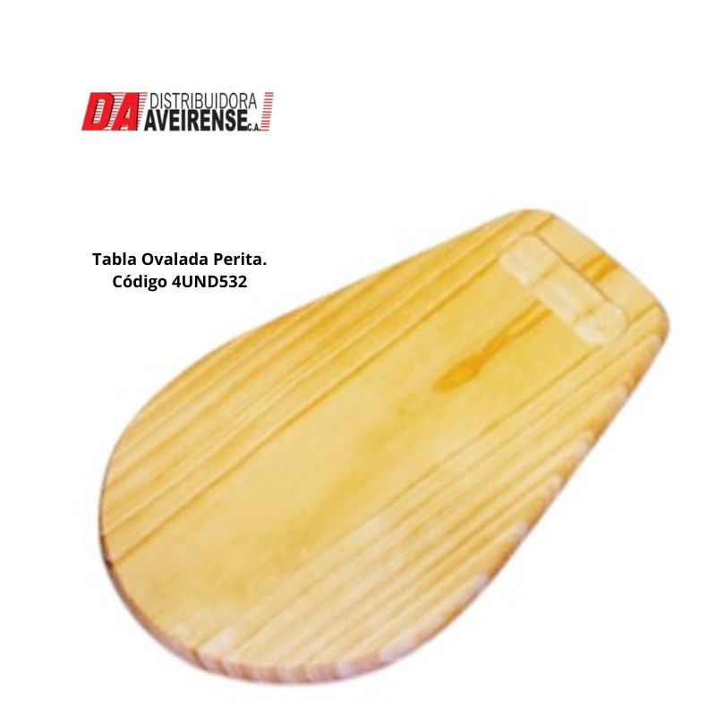 tabla ovalada Peritamadera de  pino 27x18x2