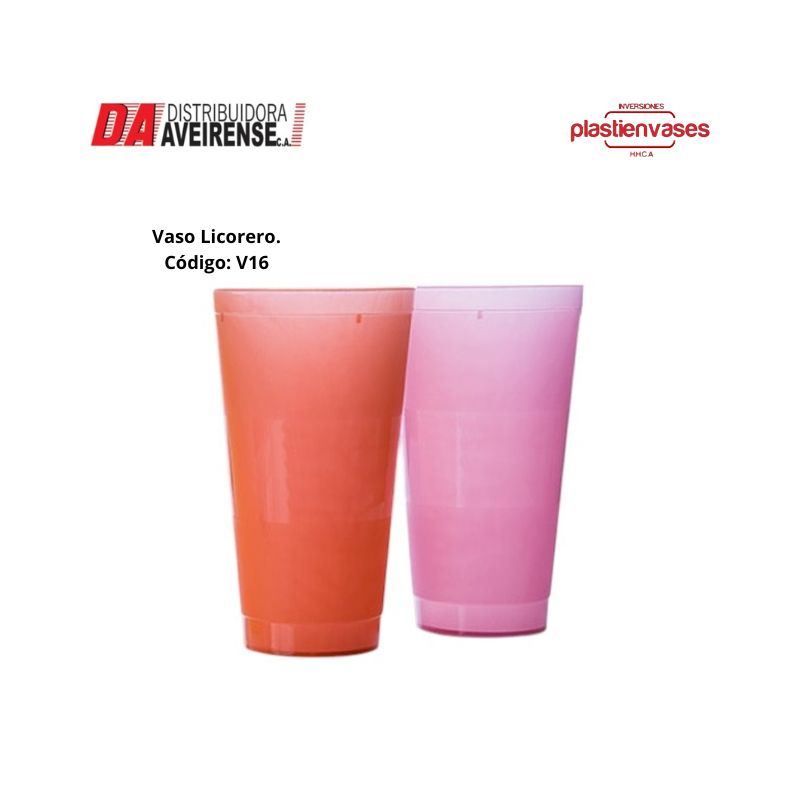 Vaso Licorero 16oz. colores sortidos 