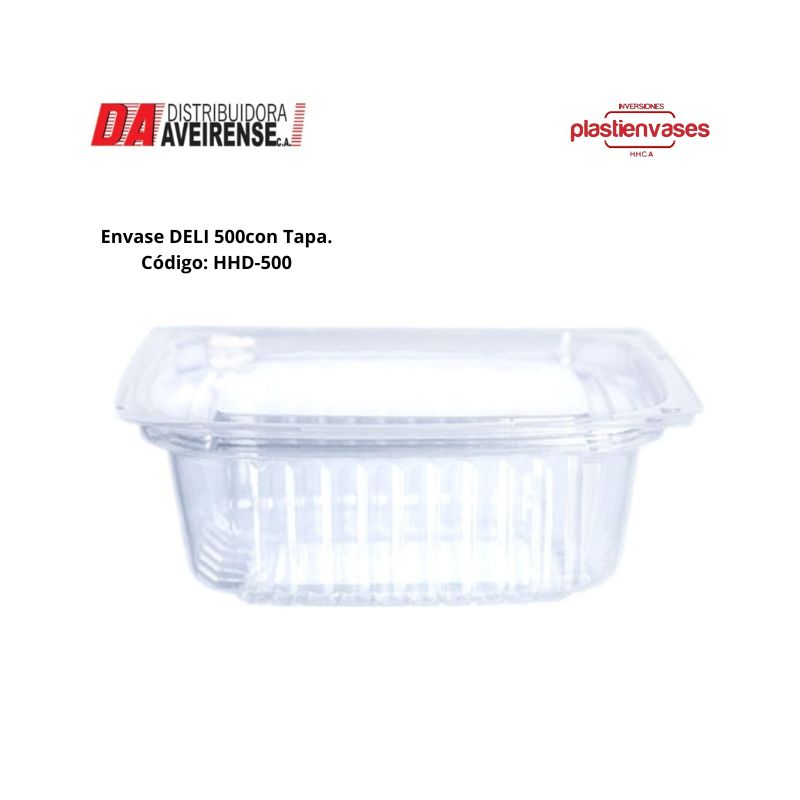 Envase DELI 500.bulto de 200 unidades