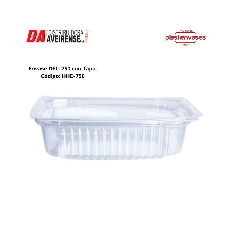 Envase DELI 750. bulto 200 unidades
