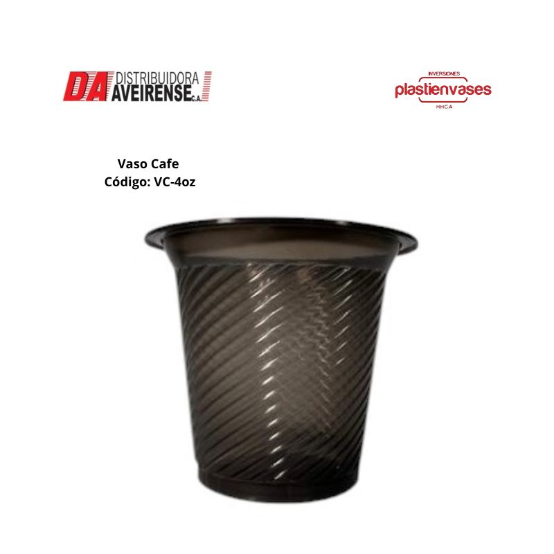 Caso Cafe 4oz Color Negro.