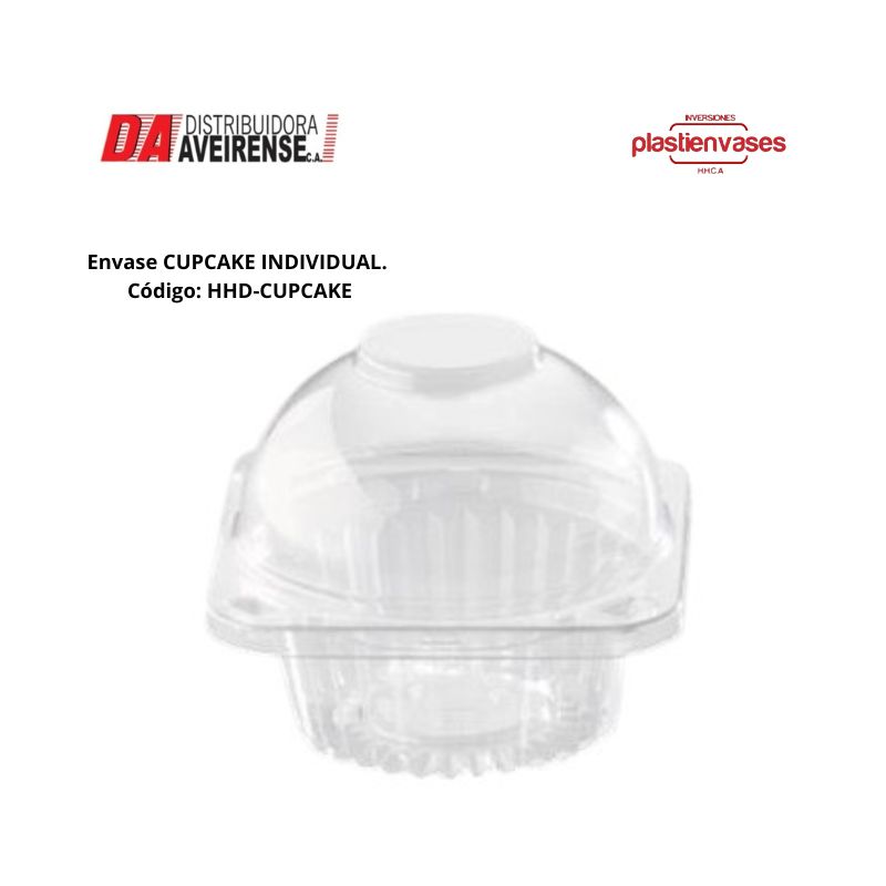 Envase Cupcake Individual. bulto de 250 unidades