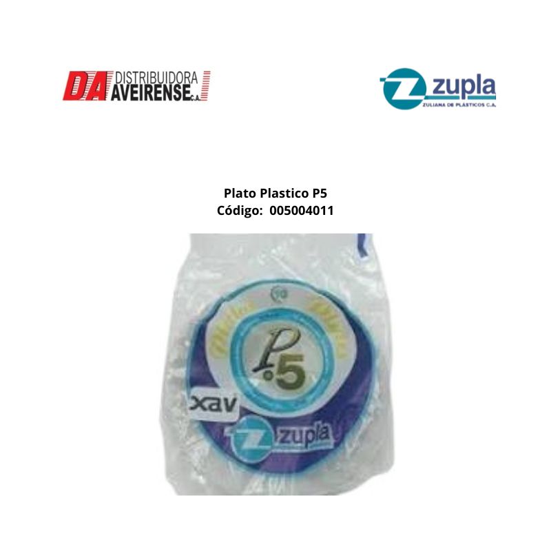Plato Plastico Blanco P-5