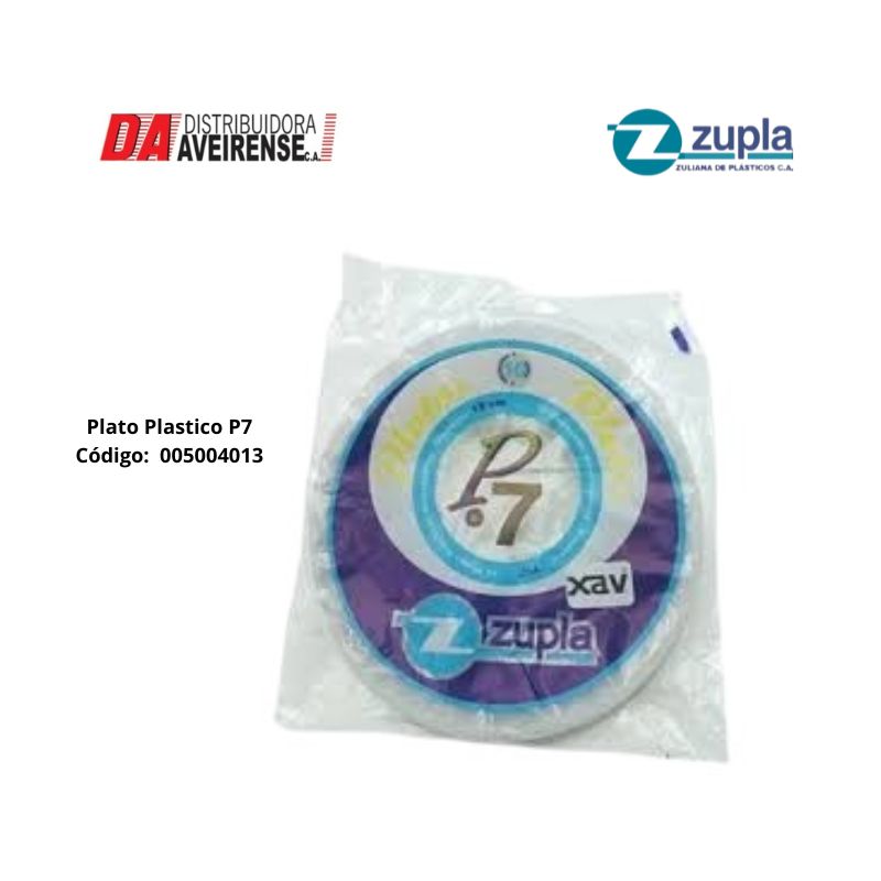 Plato Plastico Blanco P-7