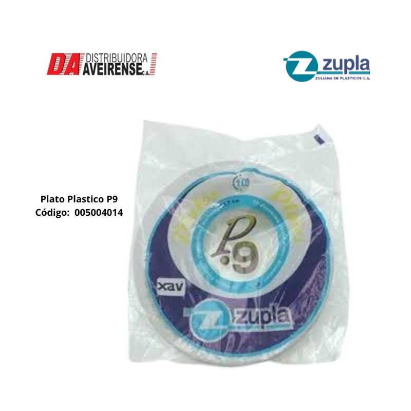 Plato Plastico Blanco P-9