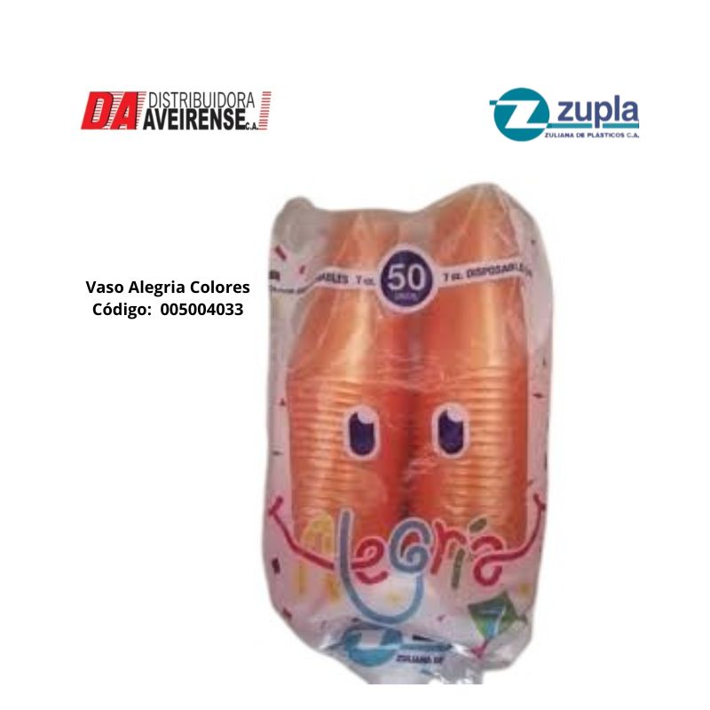 Vaso Alegria Colores 147ss Cap.14oz.
