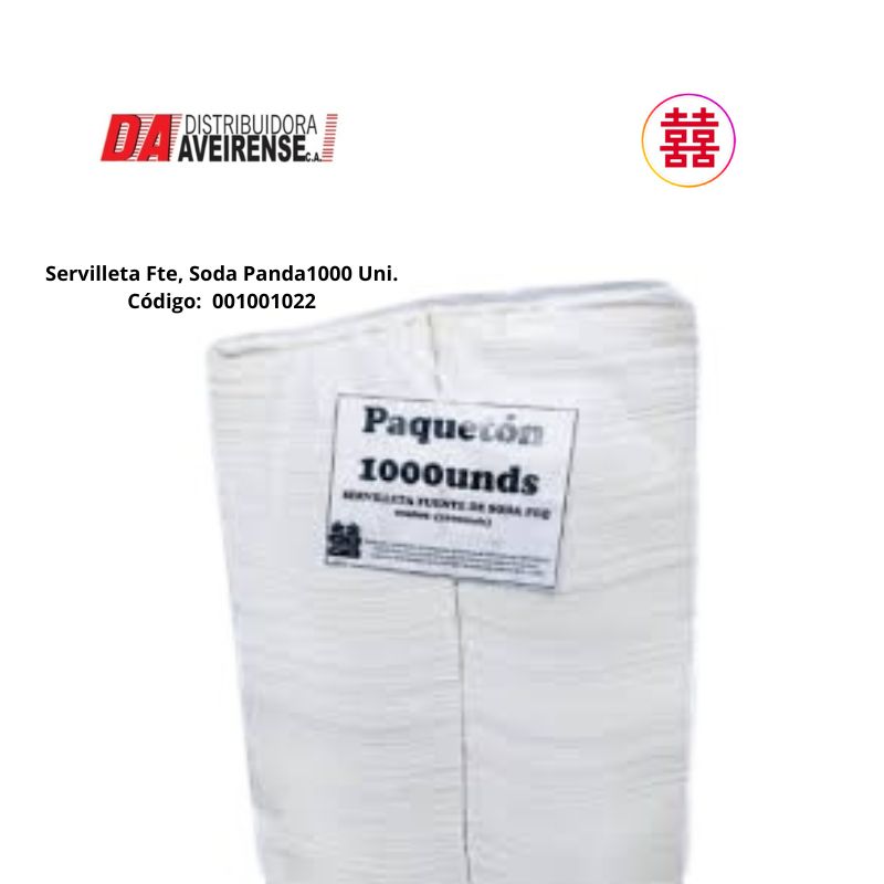 Servilleta Fte. Soda 1000 Uni. (Paqueton).