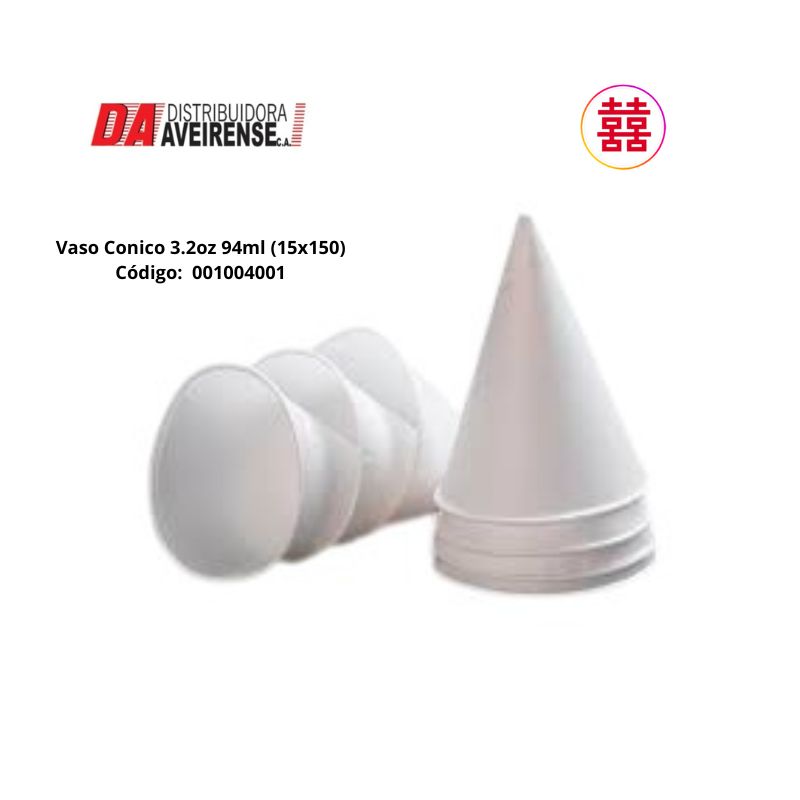 Vasos Conicos 3.2oz/94ml. (15x150)