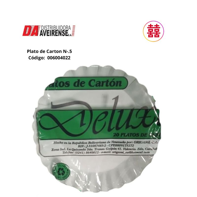 Plato de Carton N-5 (50x20)