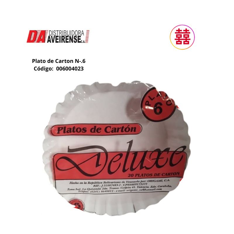 Plato de Carton N-.6 (50x20).
