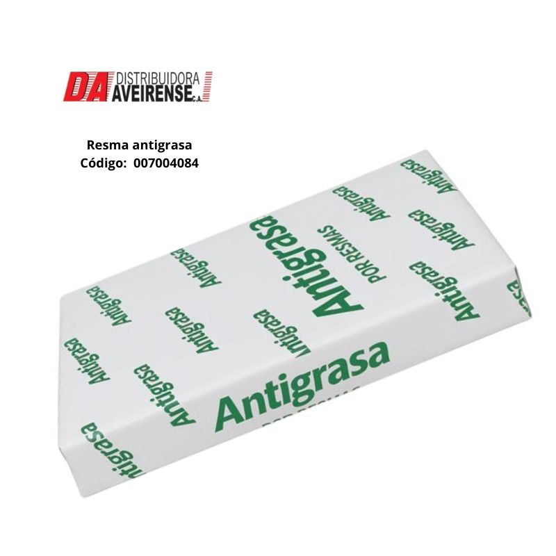 Resma Papel Blanco Antigrasa Tipo 