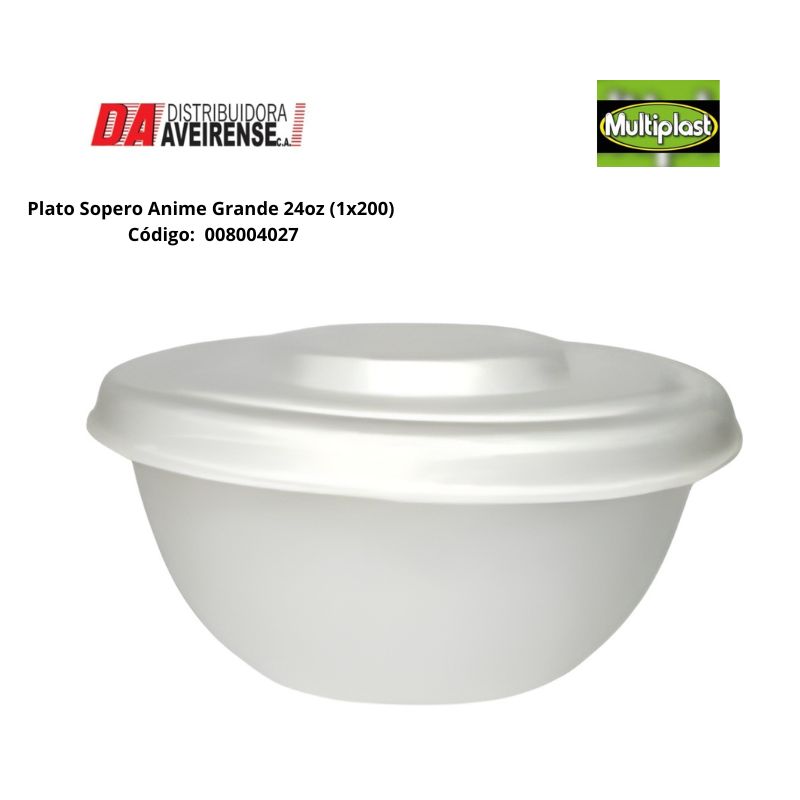 Plato Sopero Anime Grande (24oz) 1x200.