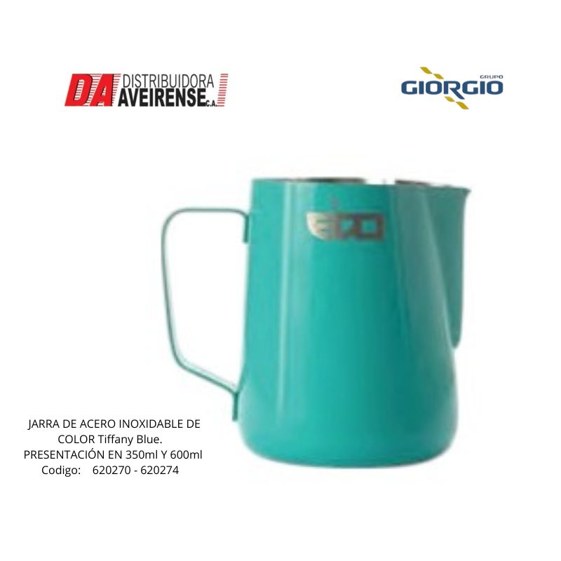 JARRA DE ACERO INOXIDABLE DE COLORES 600ml.