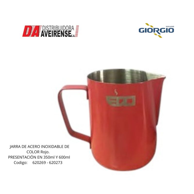 JARRA DE ACERO INOXIDABLE DE COLORES 350ml.