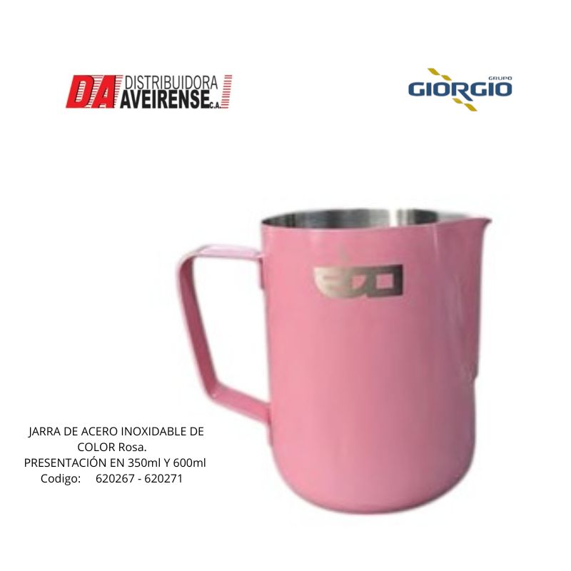 JARRA DE ACERO INOXIDABLE DE COLORES 600ml.