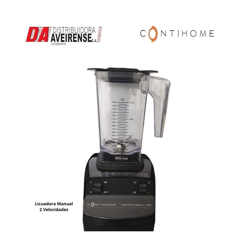 Licuadora 1.5ltr. de 2 Velocidades Manual.