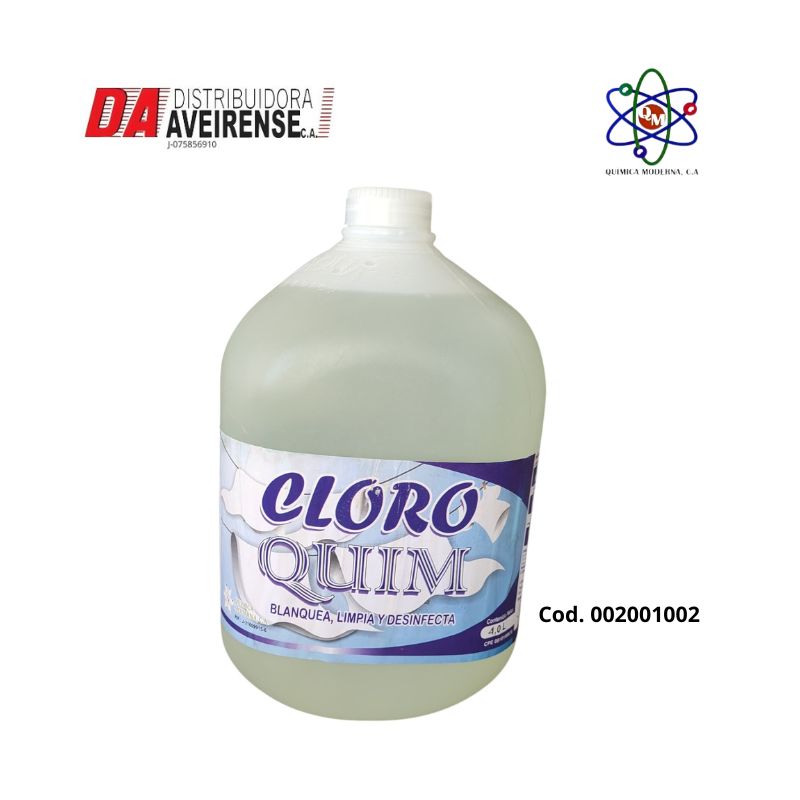 Cloro Quim  galon  4 unidades por caja