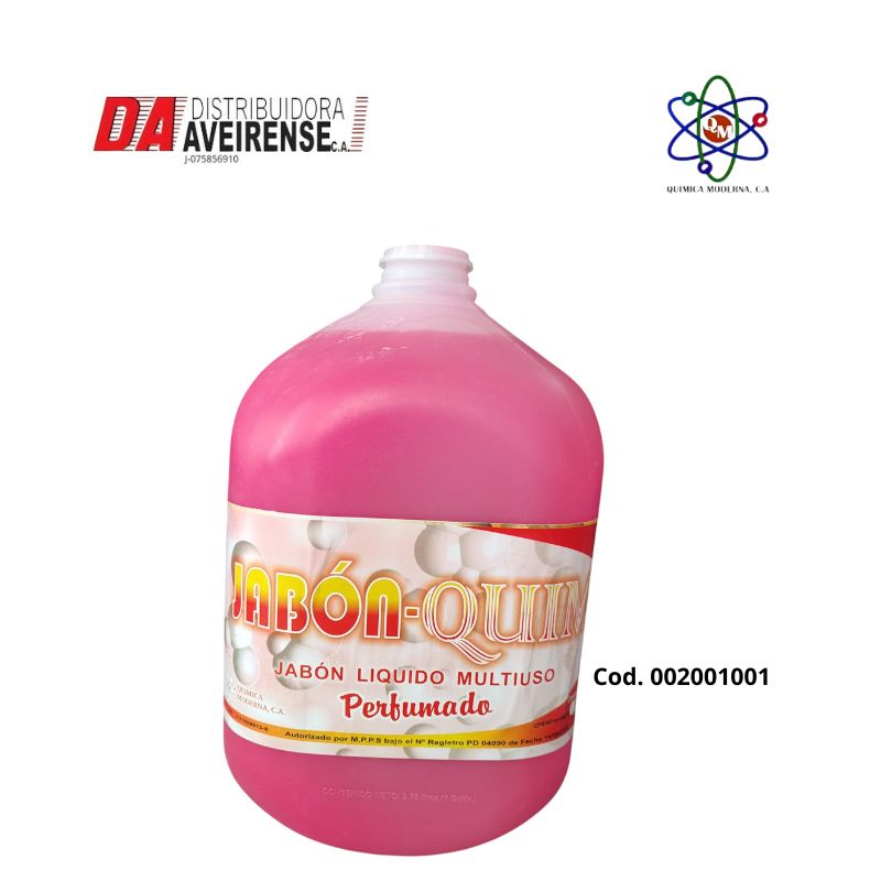 Jabon Liquido Multiuso Perfumado 4Ltr. 4 unidades por caja 